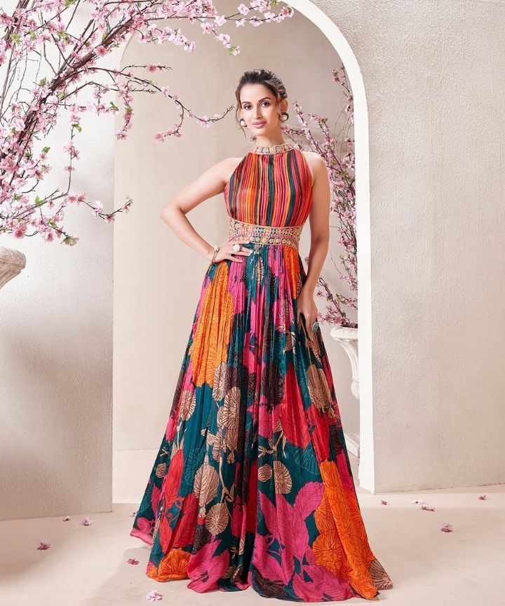 indo western graduation dress Shop Roopkala's elegant gowns for every occasion galas