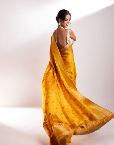 Buy Summer Marigold Festive Silk Saree Online