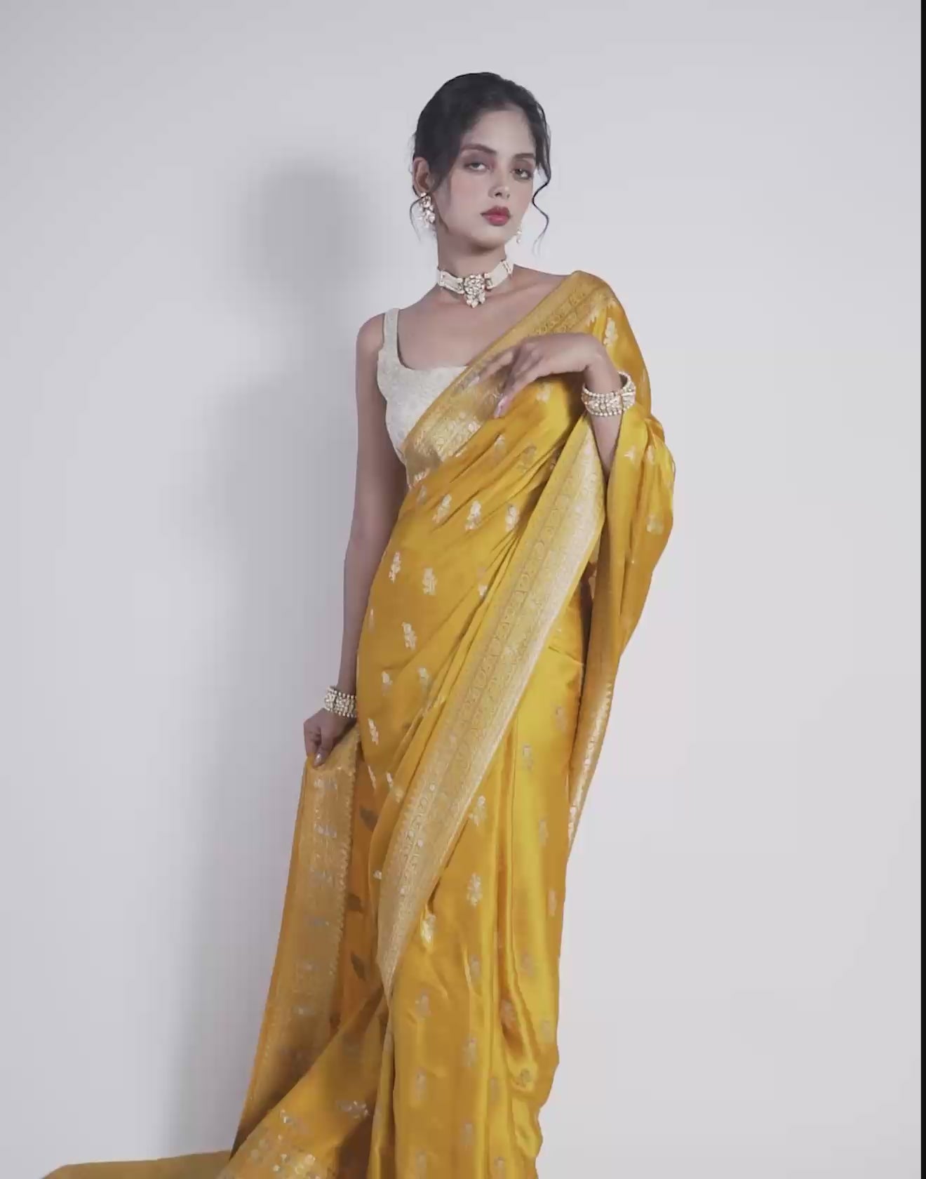 Buy Summer Marigold Festive Silk Saree Online