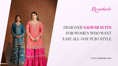 Designer Salwar Suits for Women Who Want Easy All-Day Pujo Style
