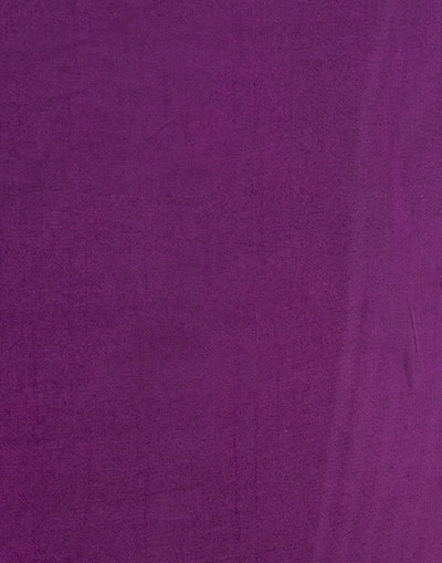 Aubergine Purple Saree In Silver Weave