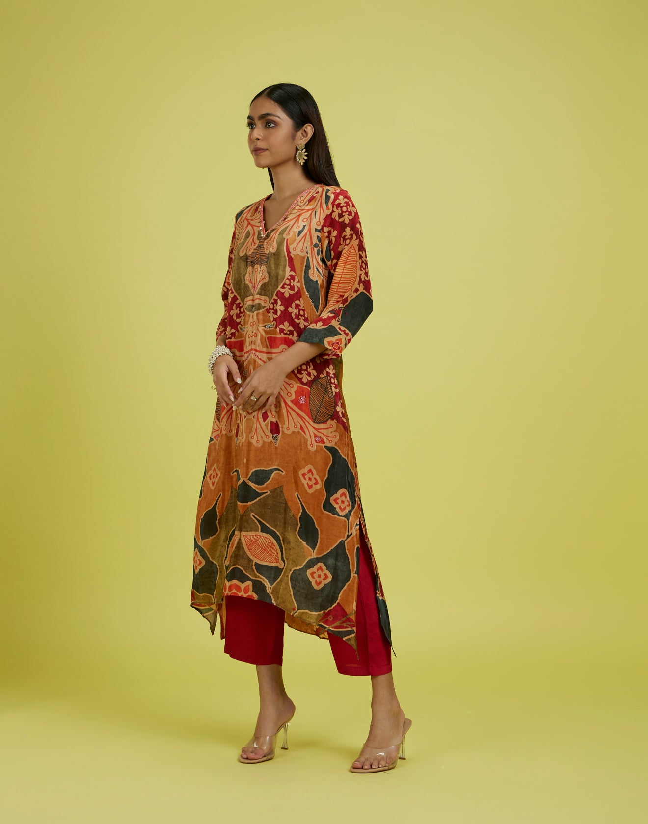 Autumn Palette Multicolor Printed Kurta Set