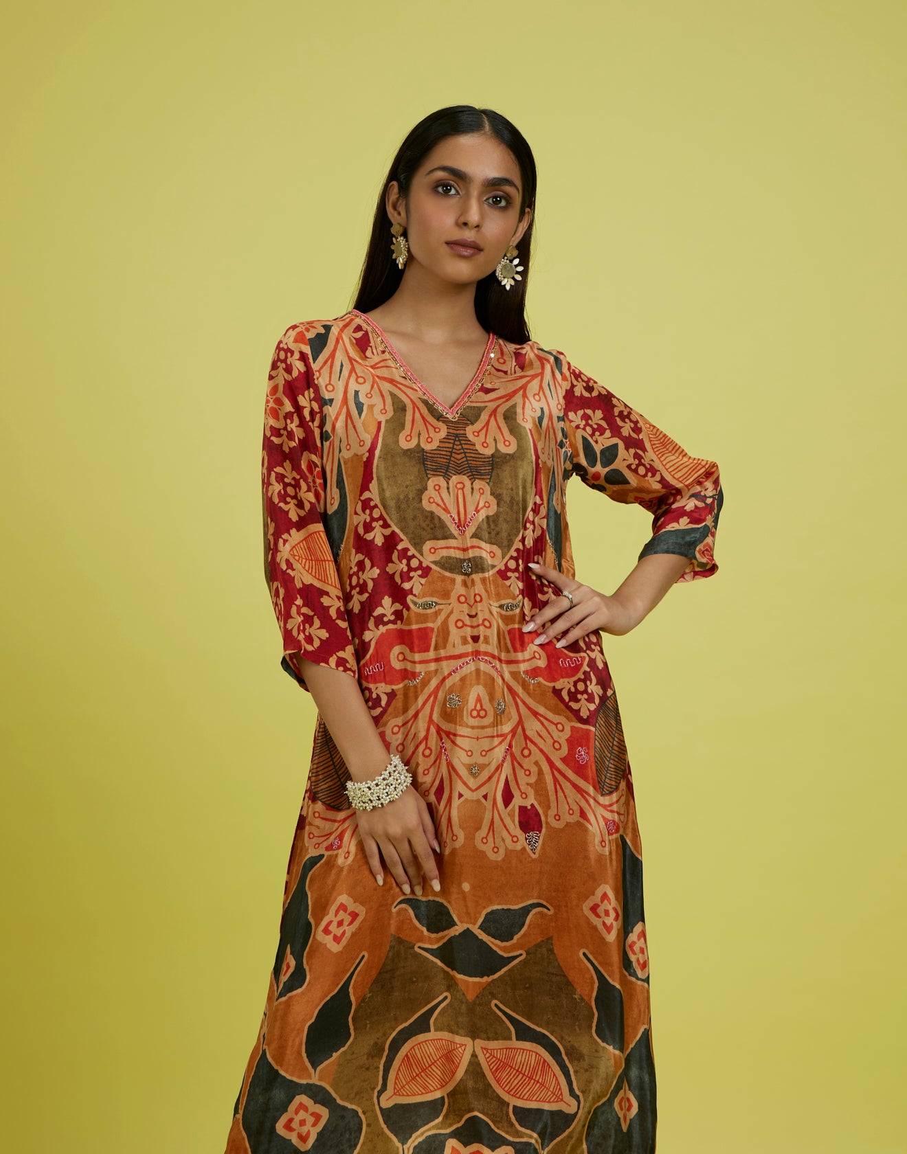 Autumn Palette Multicolor Printed Kurta Set