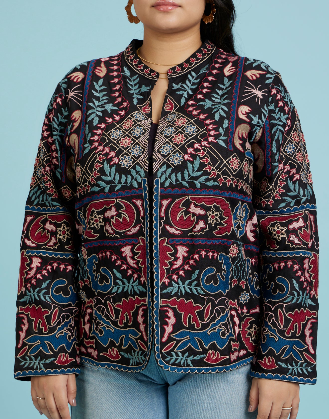 Cosmic Combo Kashida Embroidered Jacket