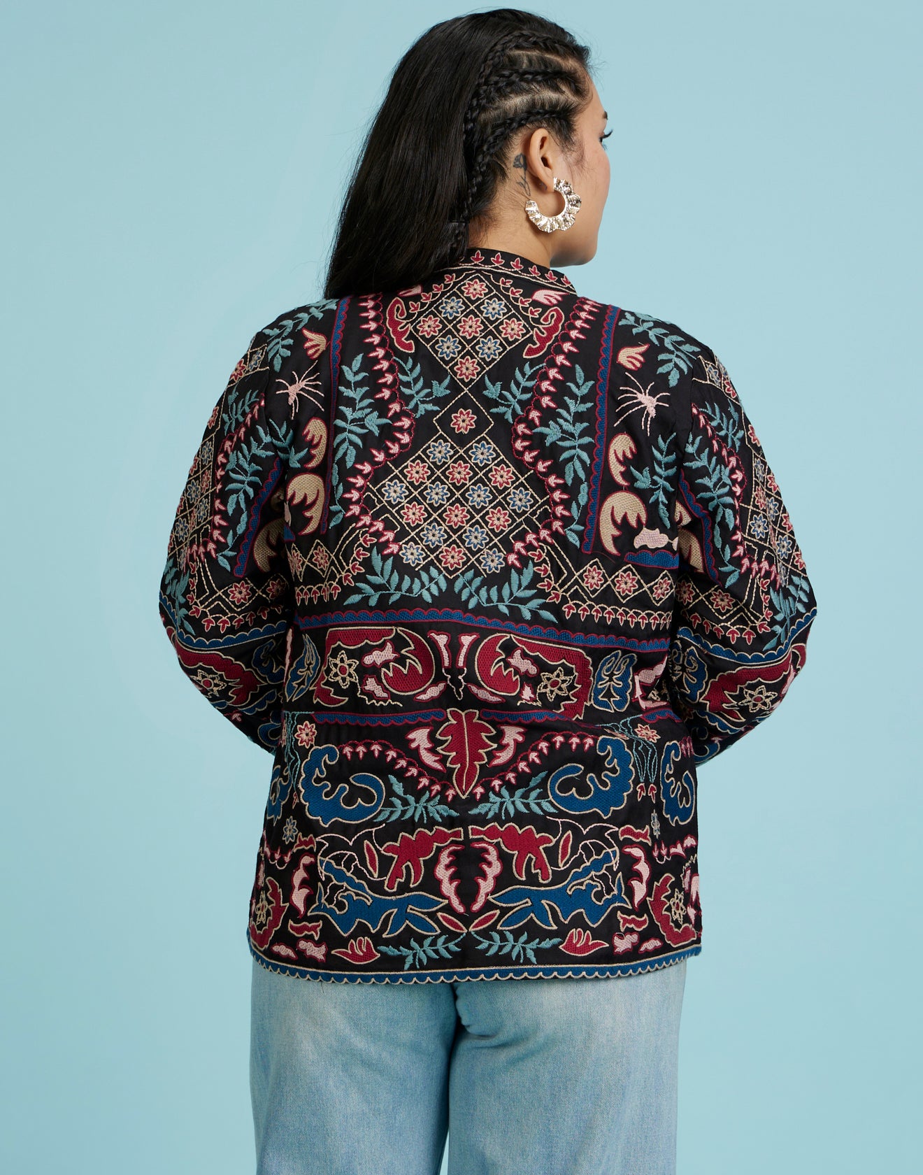 Cosmic Combo Kashida Embroidered Jacket