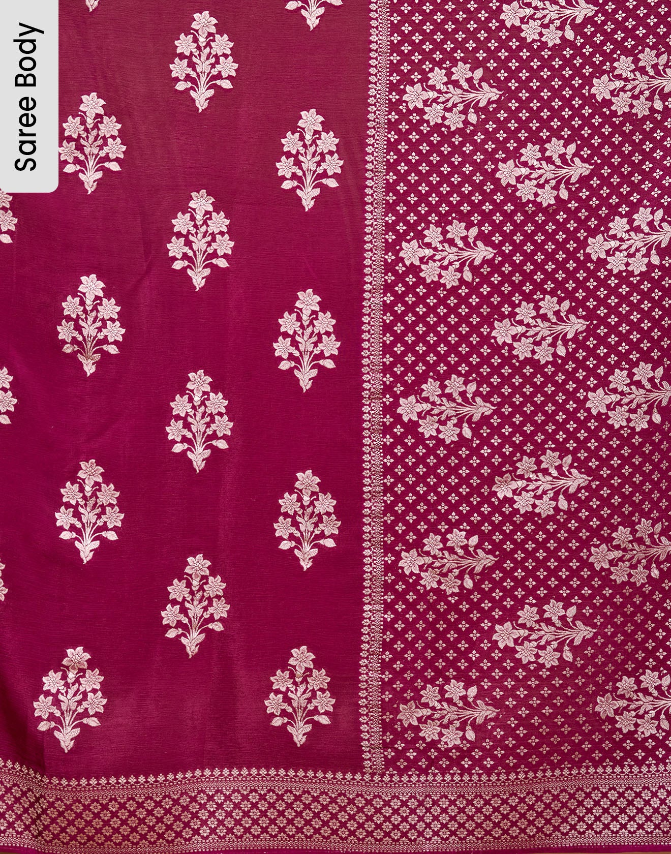 Deep Sangria Festive Chiffon Saree