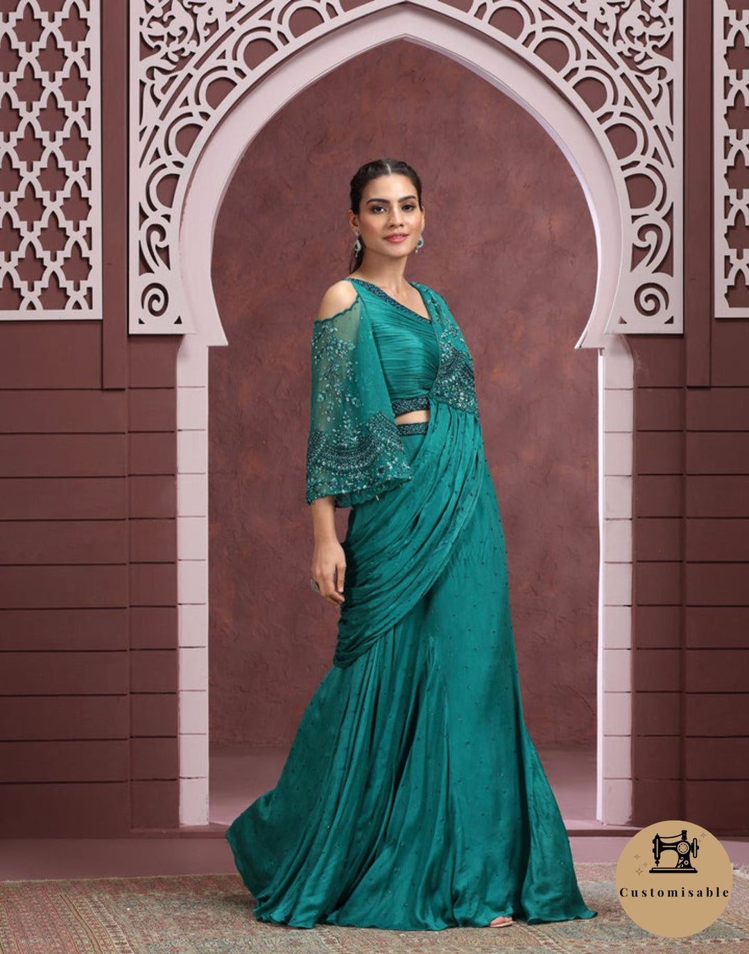 sachin and babi light blue dress Buy Classy Engagement Party Dresses for Women Online main image 0