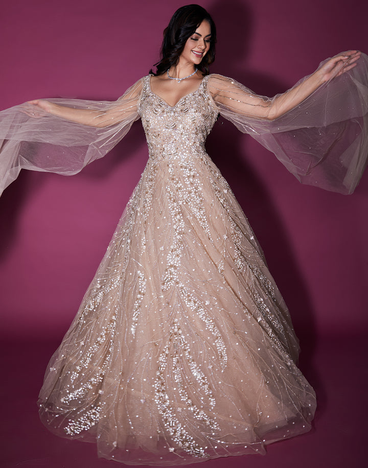 Buy Golden Mirage Embellished Bridal Gown online Roopkala Buy Golden Mirage Embellished Bridal Gown online Roopkala