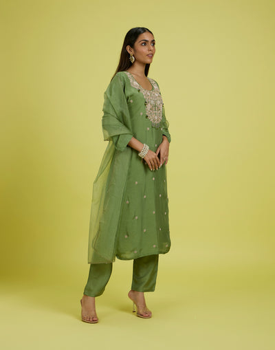 Henna Glaze Embroidered Festive Kurta Set