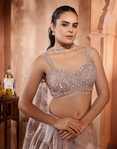 Icy Mist Bridesmaid Lehenga Set