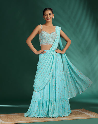 stylish latest designer party wear sarees