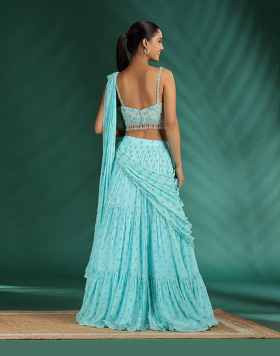 pre draped saree online