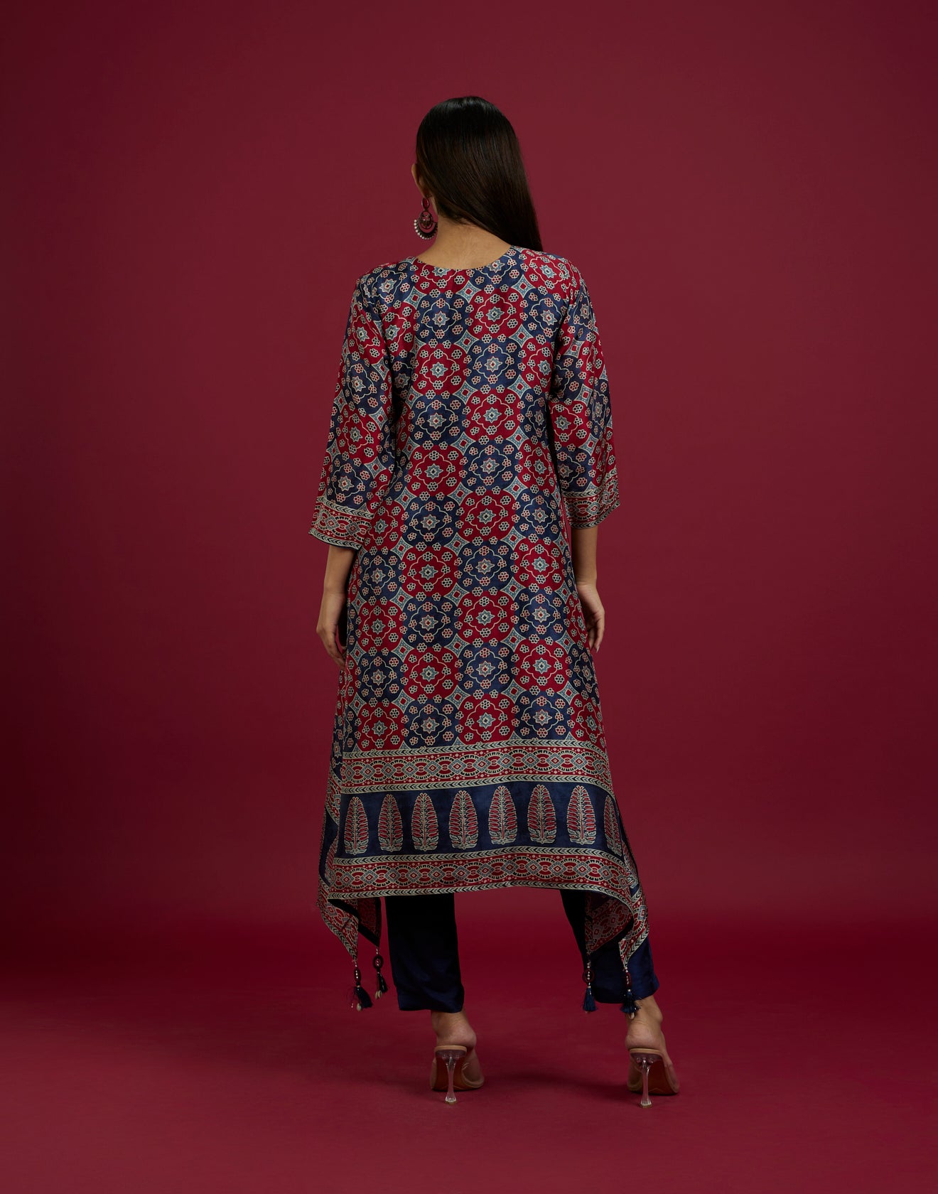 Printed Silk Kurta Set online