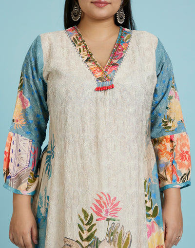 Ocean Reef Palette Ethnic Kurta Set