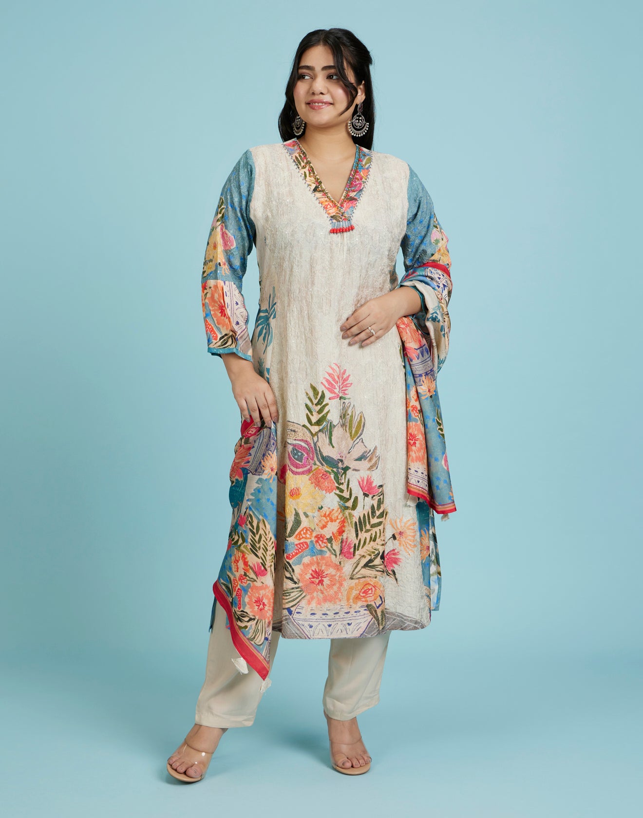 Ocean Reef Palette Ethnic Kurta Set