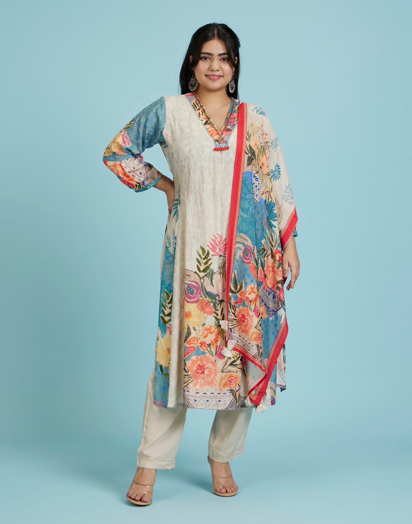 Ocean Reef Palette Ethnic Kurta Set