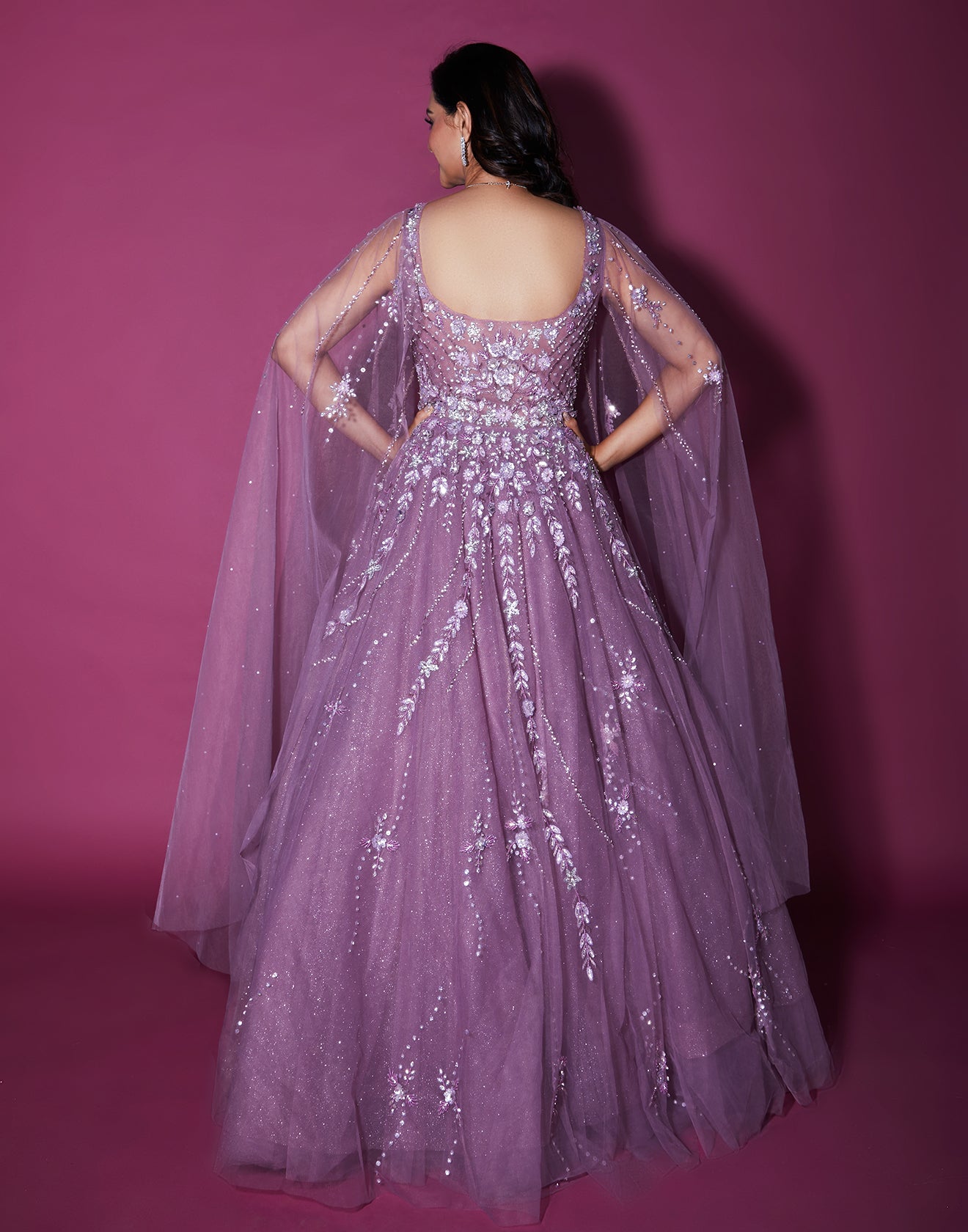 Orchid Mist Embellished Bridal Gown