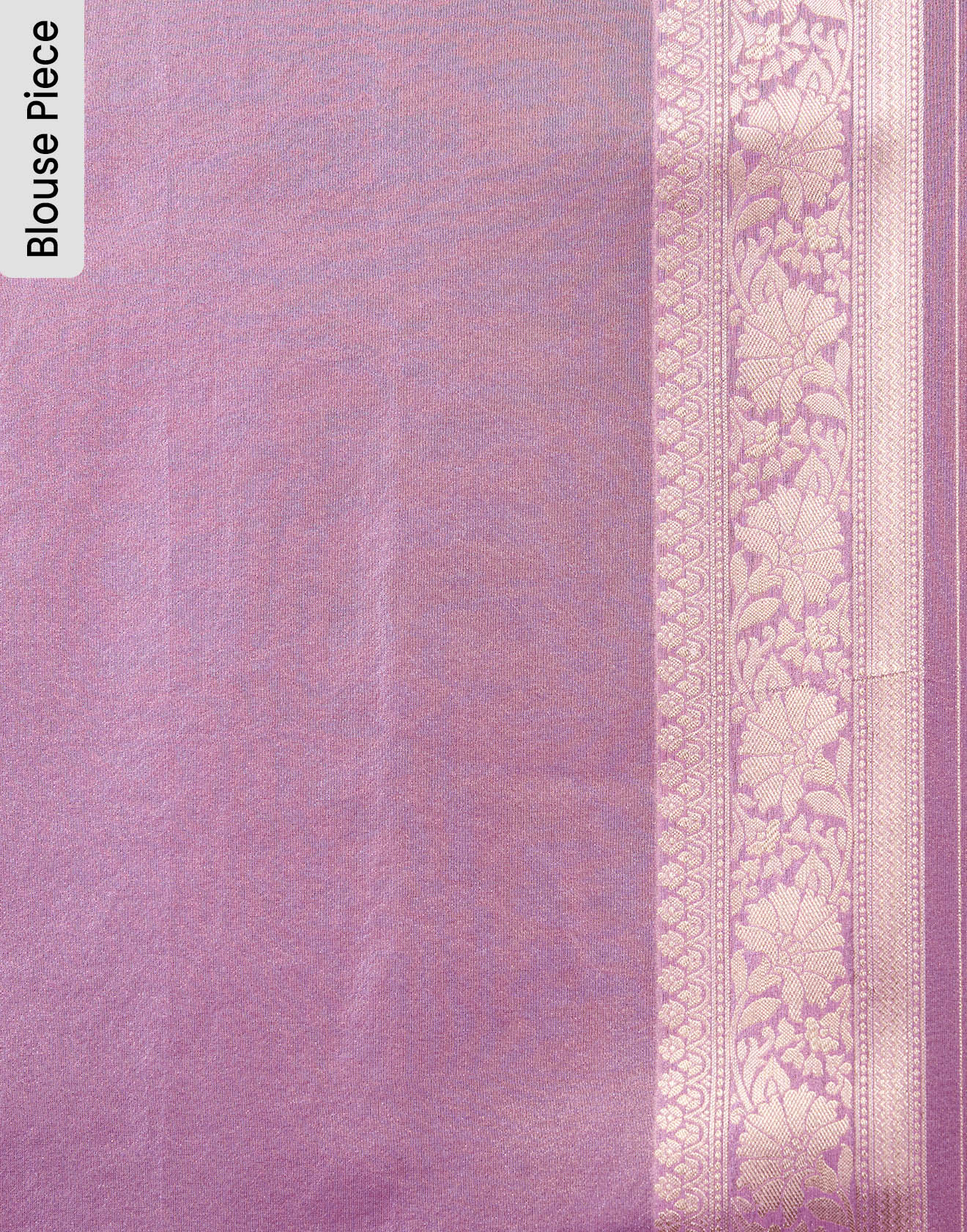 Pearl Lavender Zari Floral Jaal Silk Saree