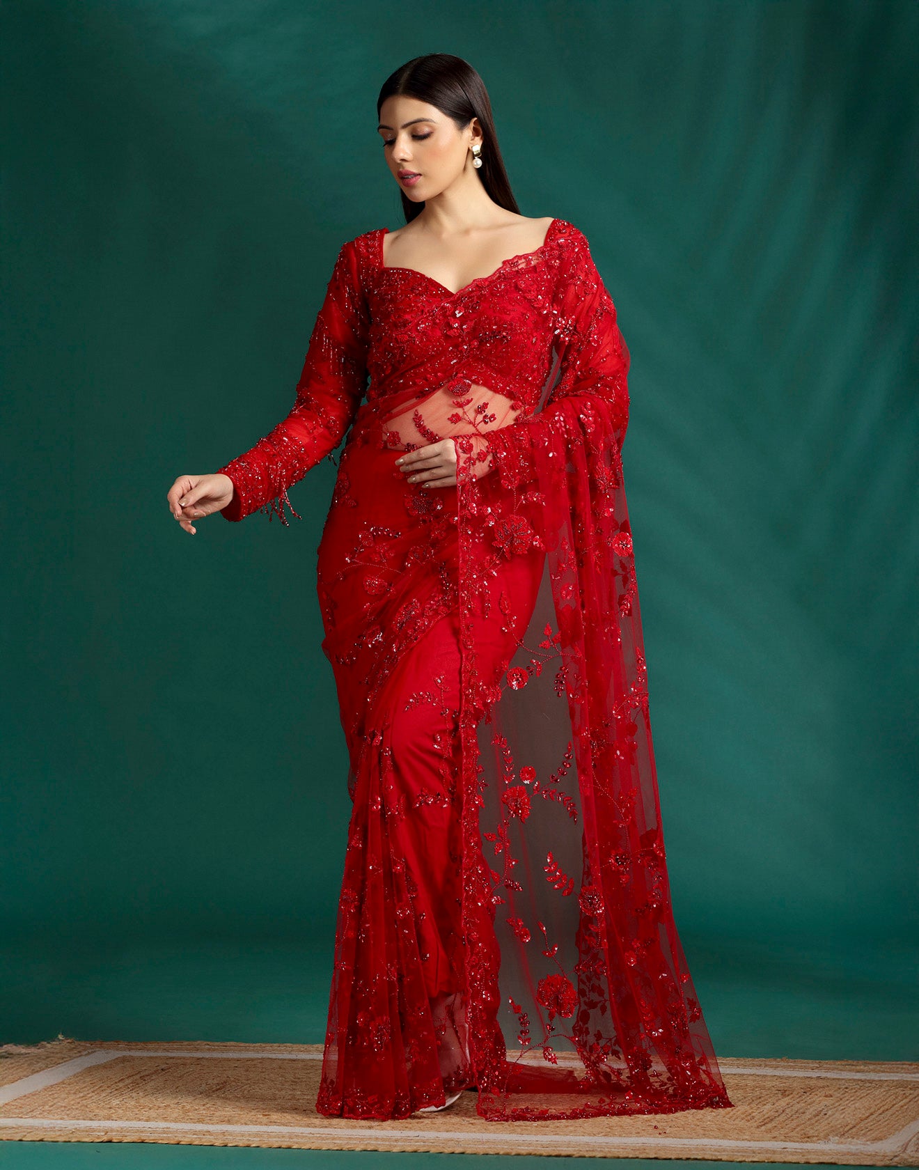 stylish latest designer party wear sarees