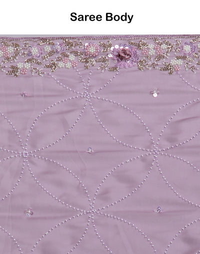 Buy Purple Haze Embroidered Festive Saree Online 