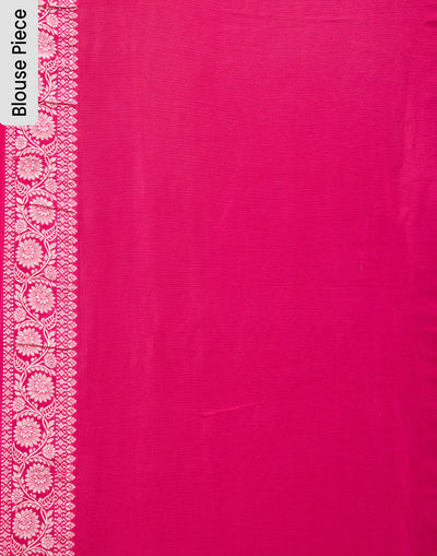 Raani Pink Phool Butta Silk Saree