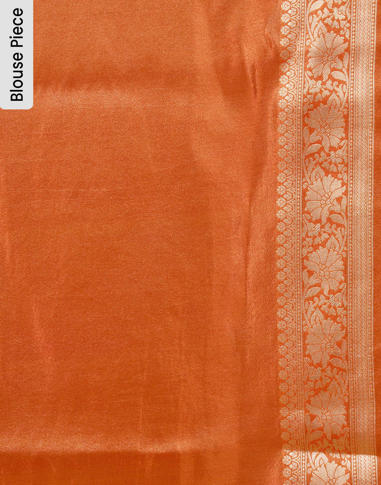 Rustic Fire Zari Floral Jaal Silk Saree