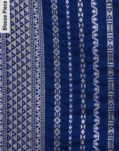 Ink Blue Pichwai Weave Silk Saree