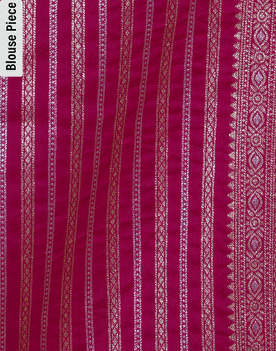 Rani Gulmohar Zari Butta Silk Saree