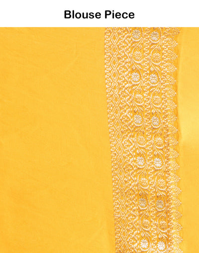 Summer Marigold Festive Silk Saree