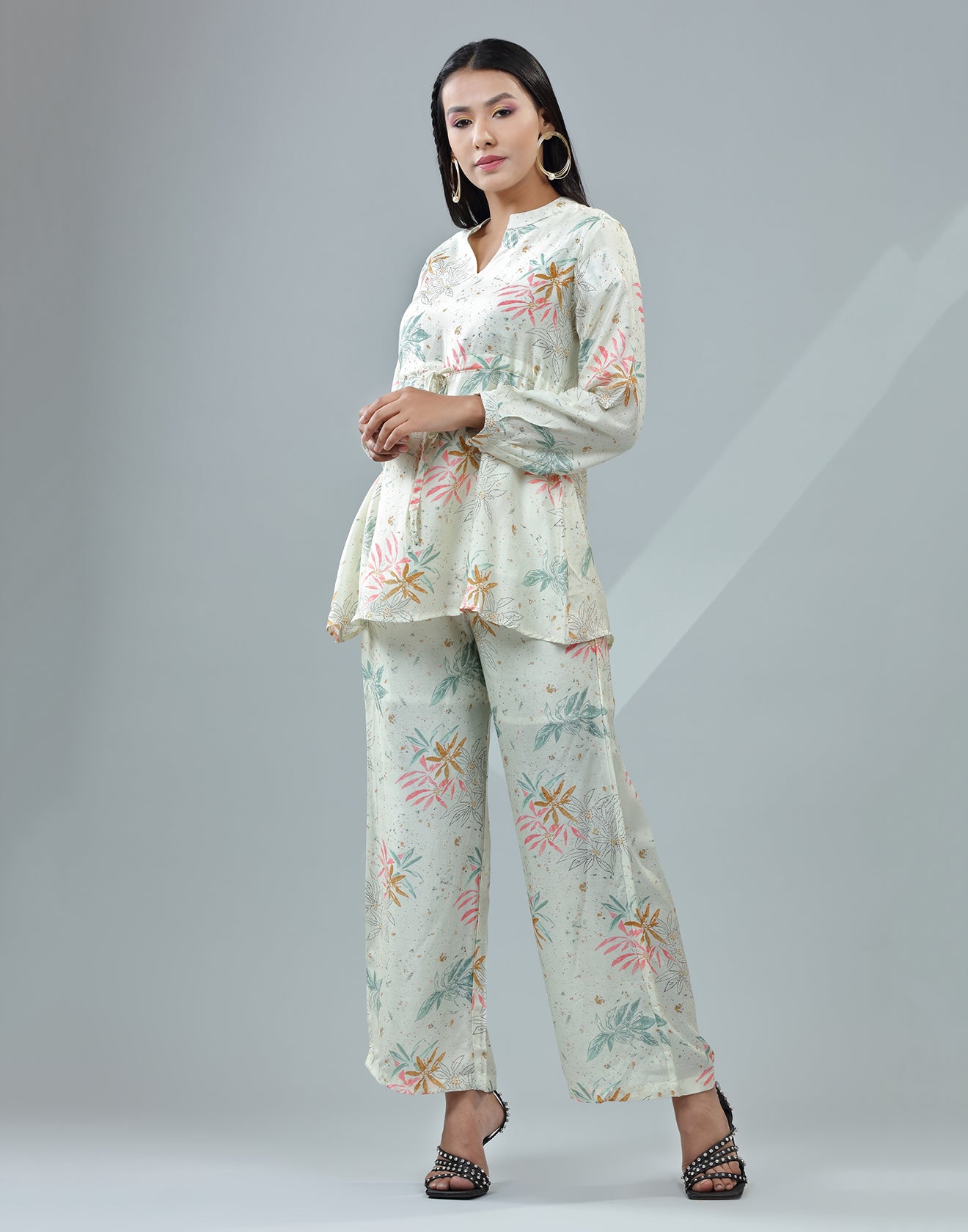 Summer Printed Fusion Co-ord Set