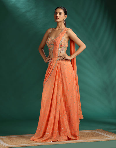 pre draped saree online