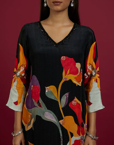 Vibrant Flora Printed Kurta Set