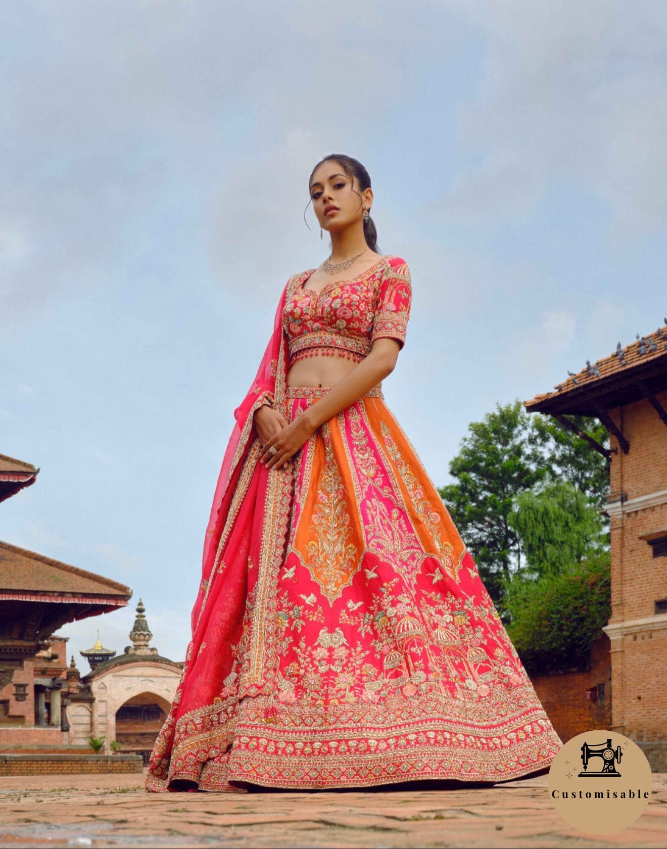 Amber Rose Royalè Bridal Lehenga With Two Dupattas