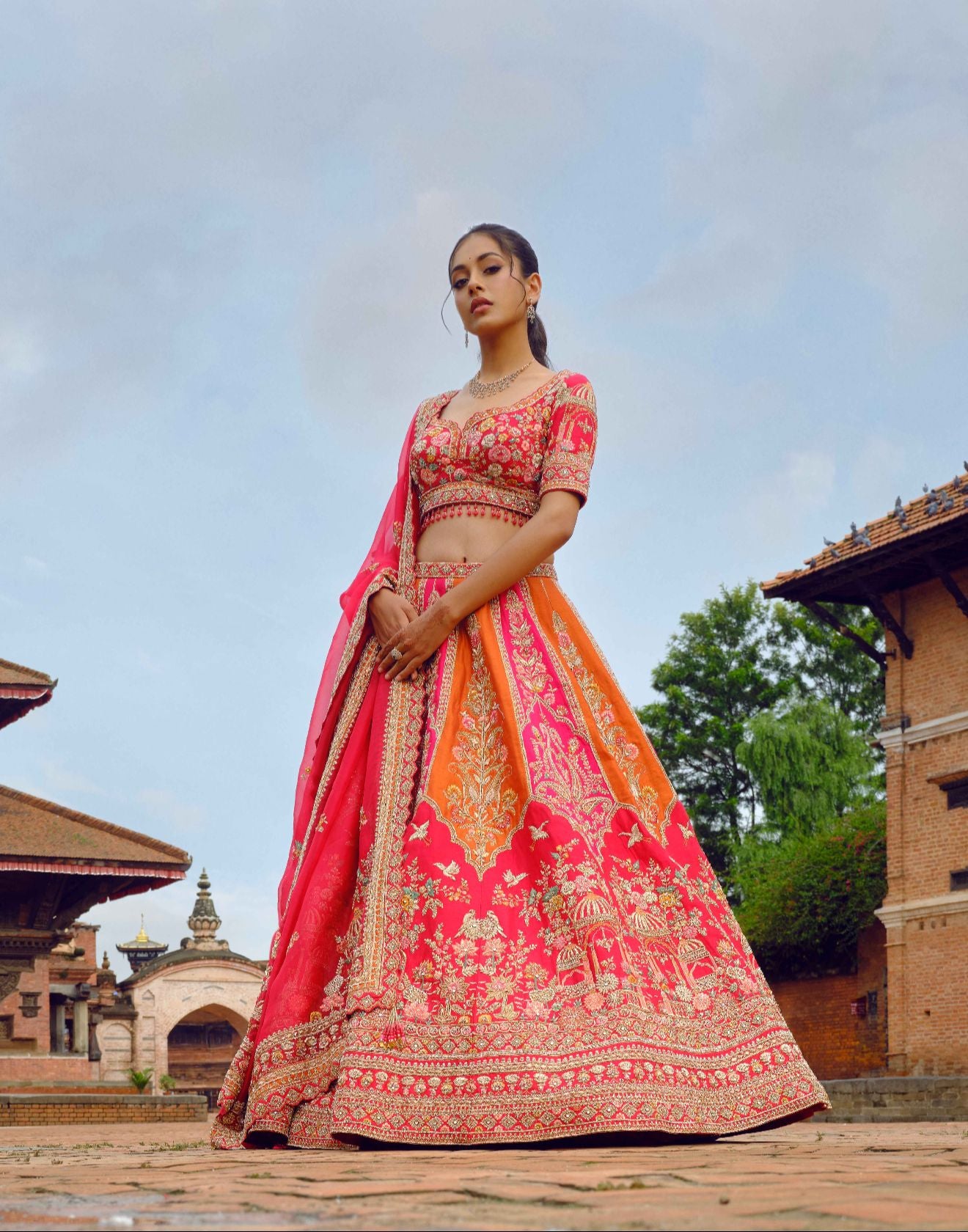 Amber Rose Royalè Bridal Lehenga With Two Dupattas