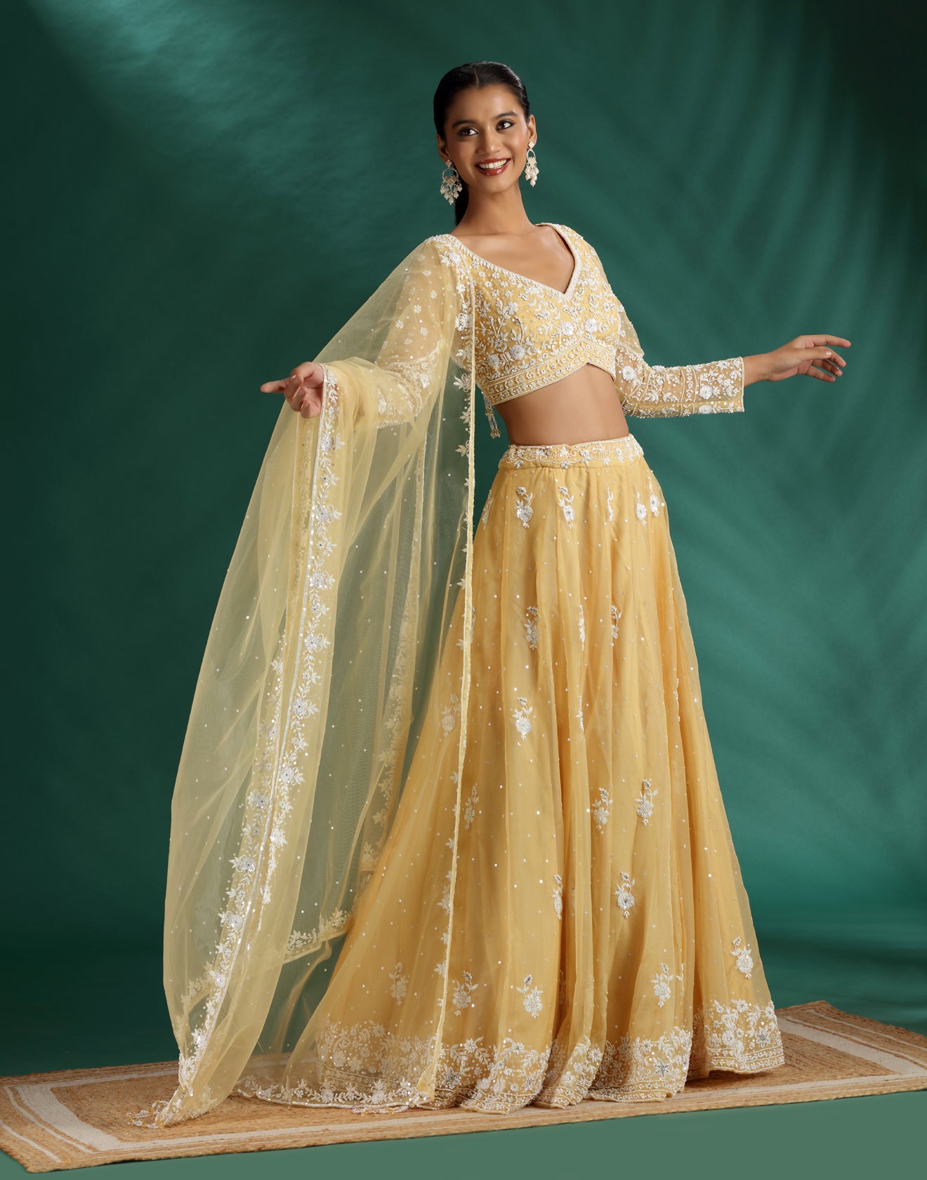 Daisy Dew Pearl Embellished Lehenga Set