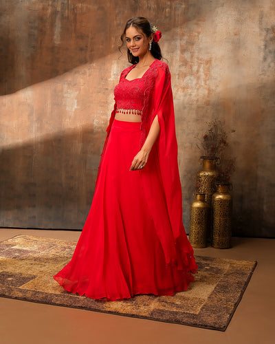 Garnet Passion Embellished Fusion Set
