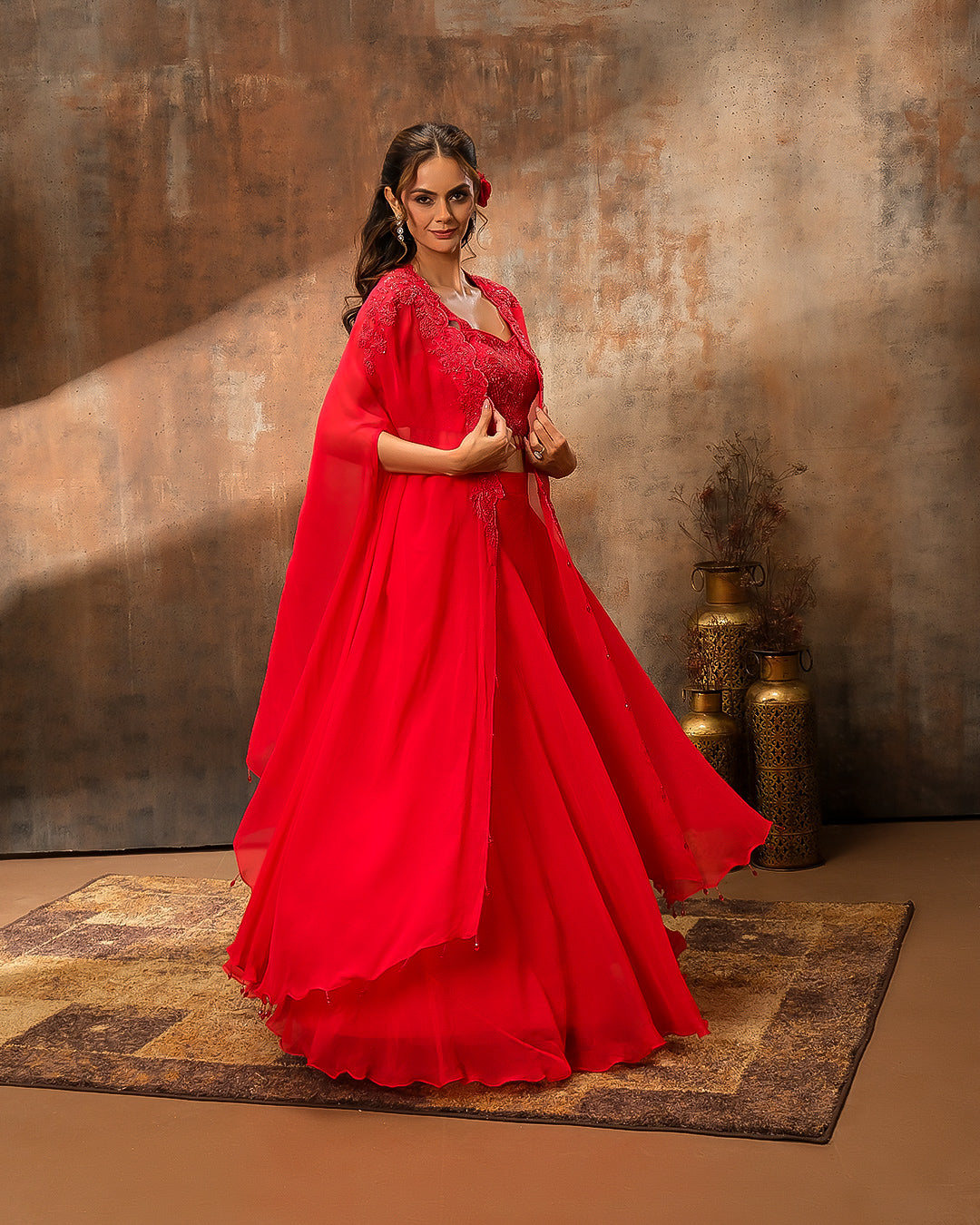 Garnet Passion Embellished Fusion Set