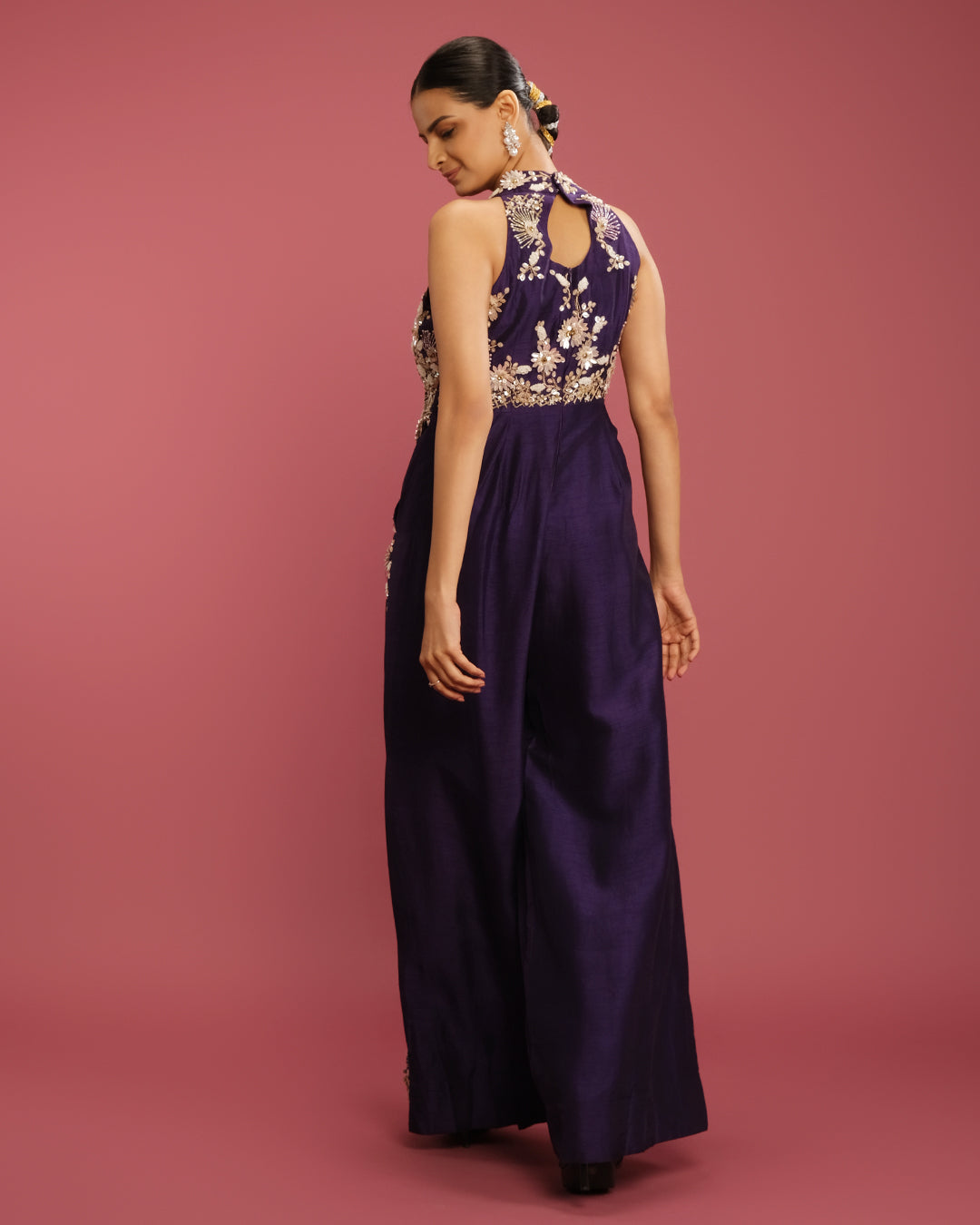 Midnight Orchid Festive Jumpsuit