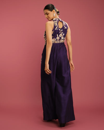 Midnight Orchid Festive Jumpsuit