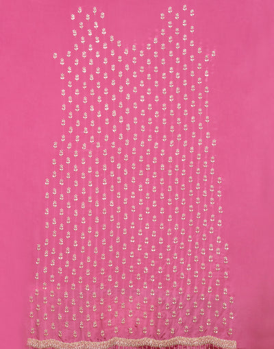 Orchid Mist Crepe Silk Embroidered Unstitched Suit Set