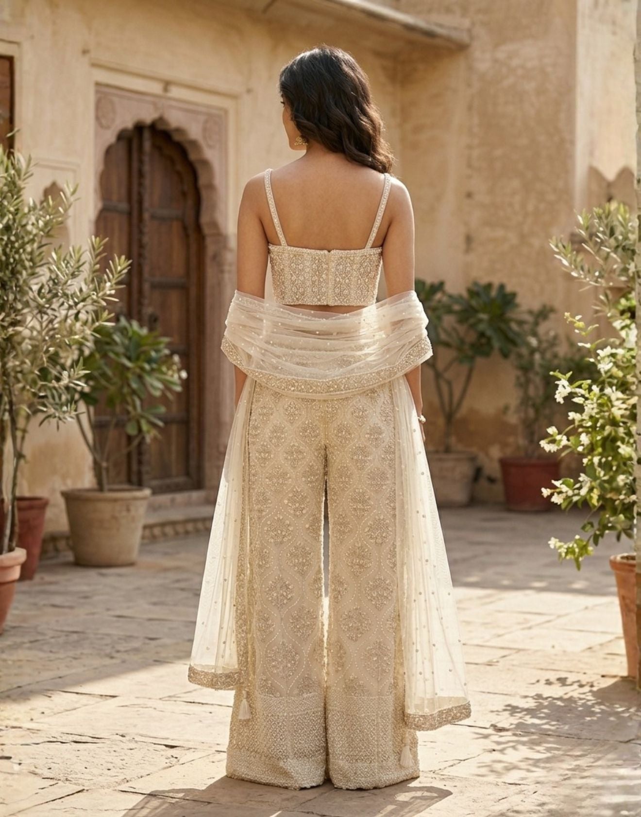 indo western corset dress Sandy Beige Indo-Western Festive Set – Roopkala Made-by-artisans Glitter Black Bodycon Long this ensemble exudes dramatic Stock:Pre order