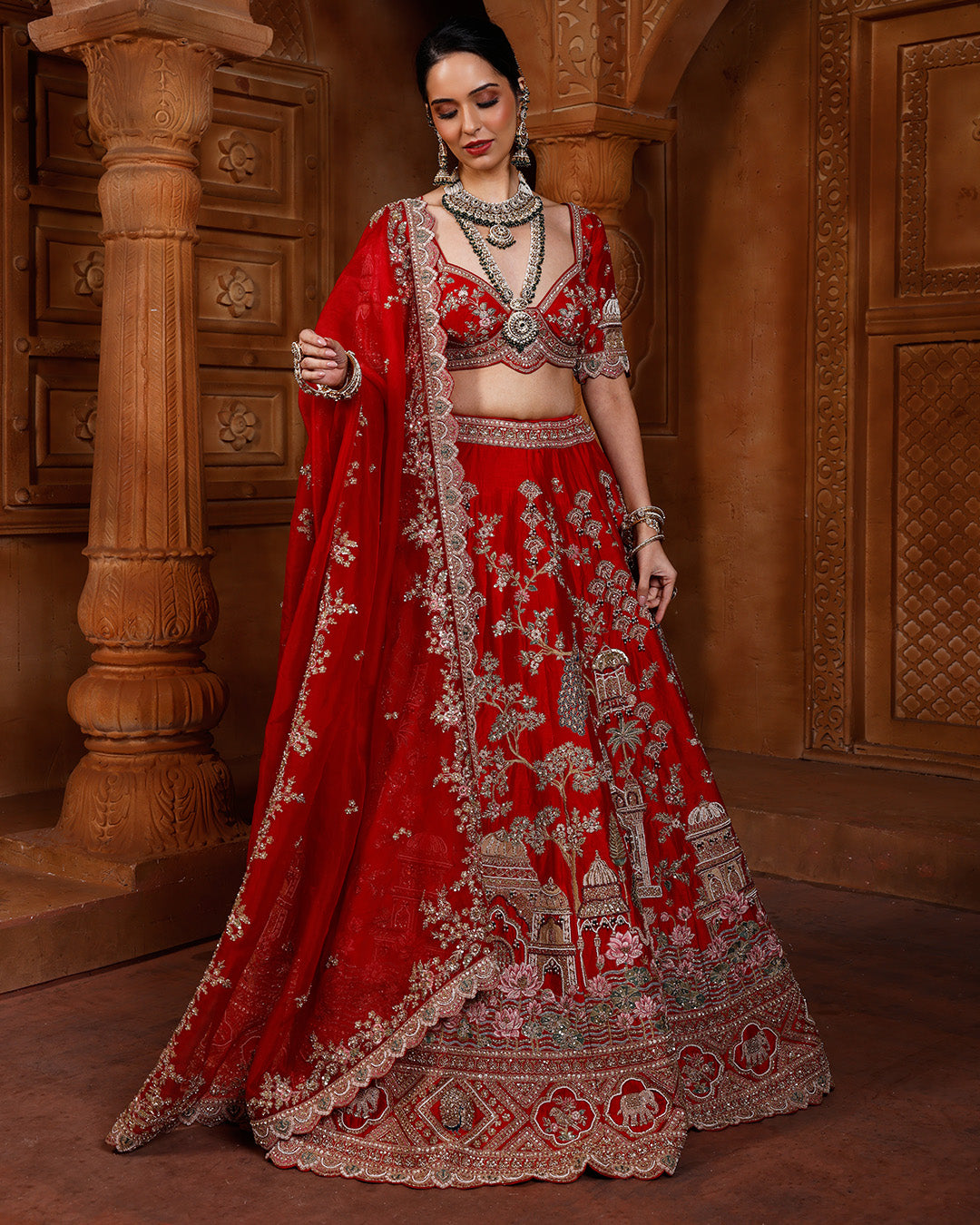 Scarlet Spark Bridal Story Lehenga Set