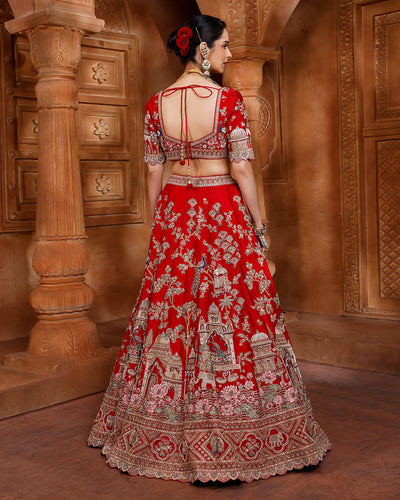 Scarlet Spark Bridal Story Lehenga Set
