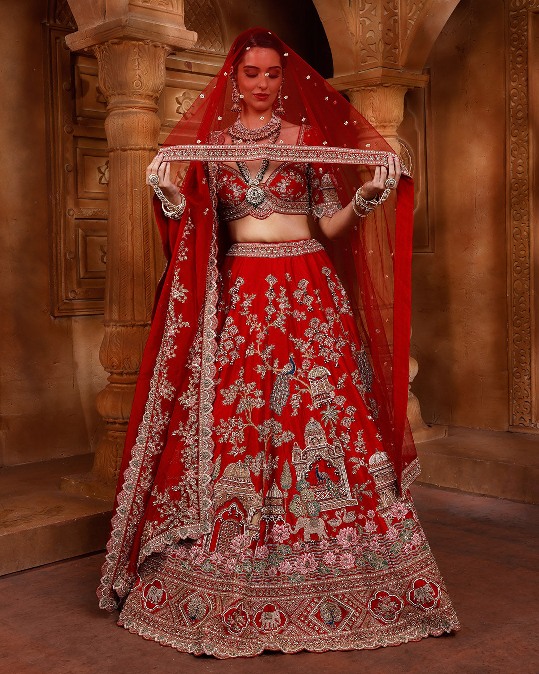 Scarlet Spark Bridal Story Lehenga Set