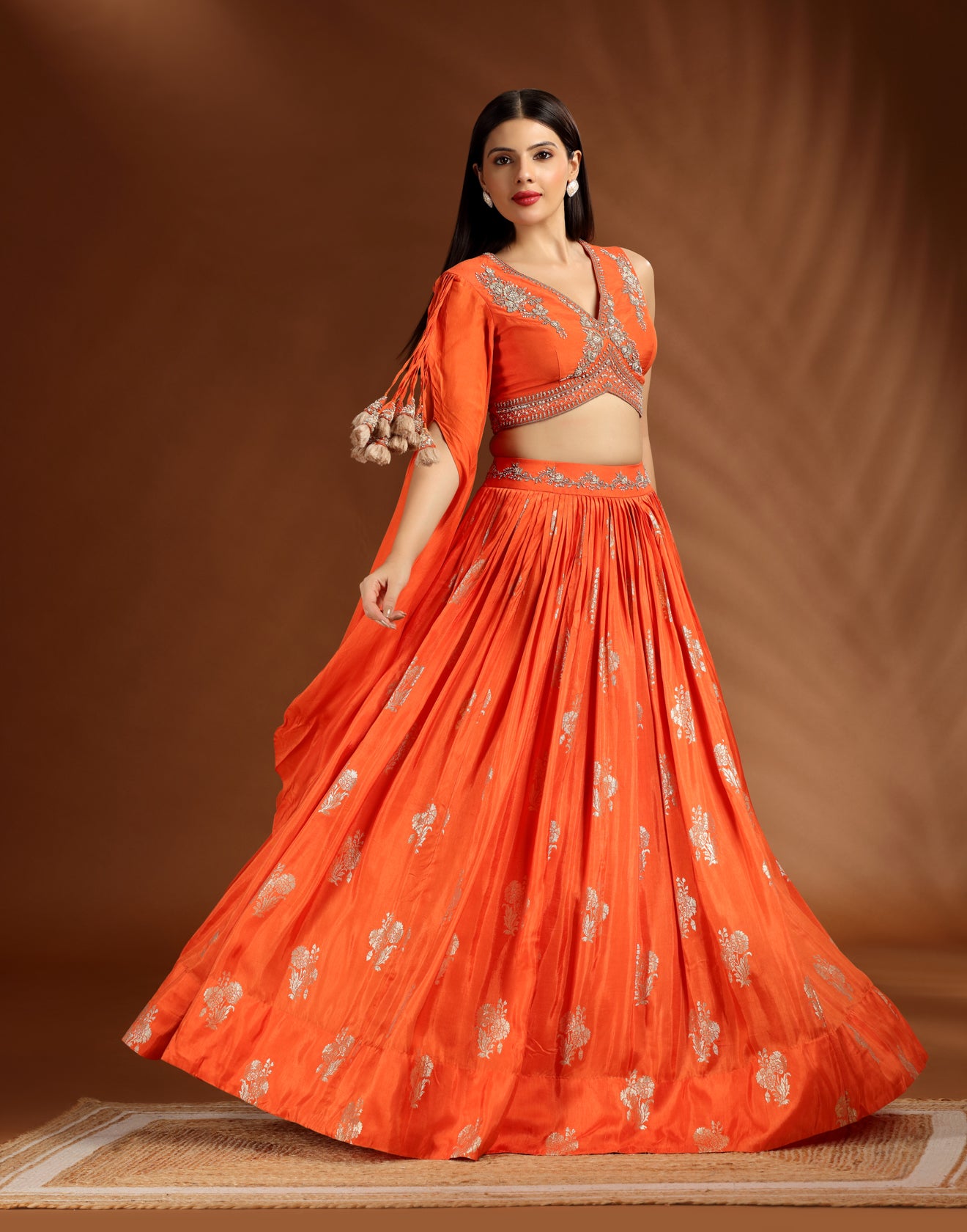 Solar Ember Festive Lehenga Set