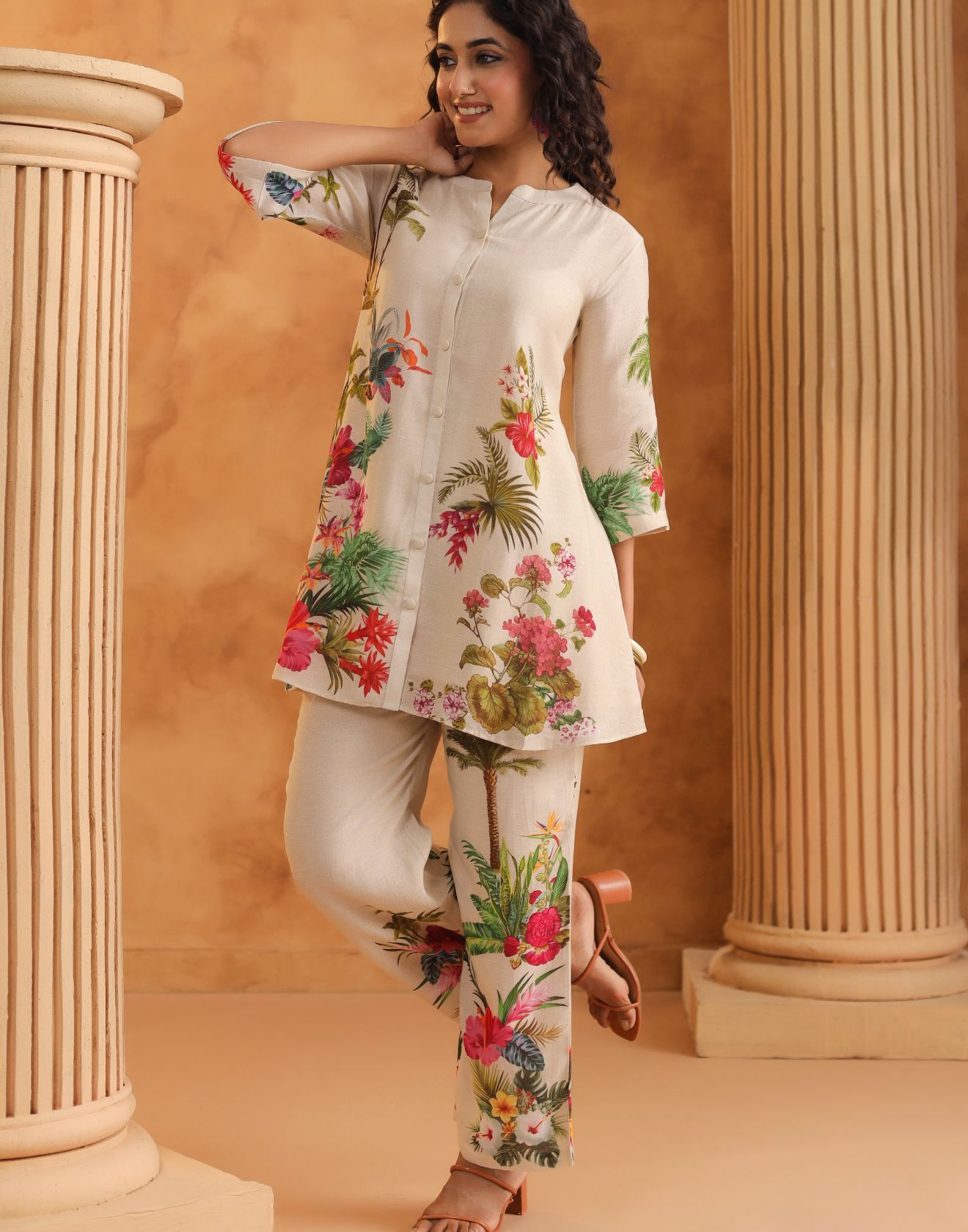 Tropiocal Hues Printed Co-Ord Set