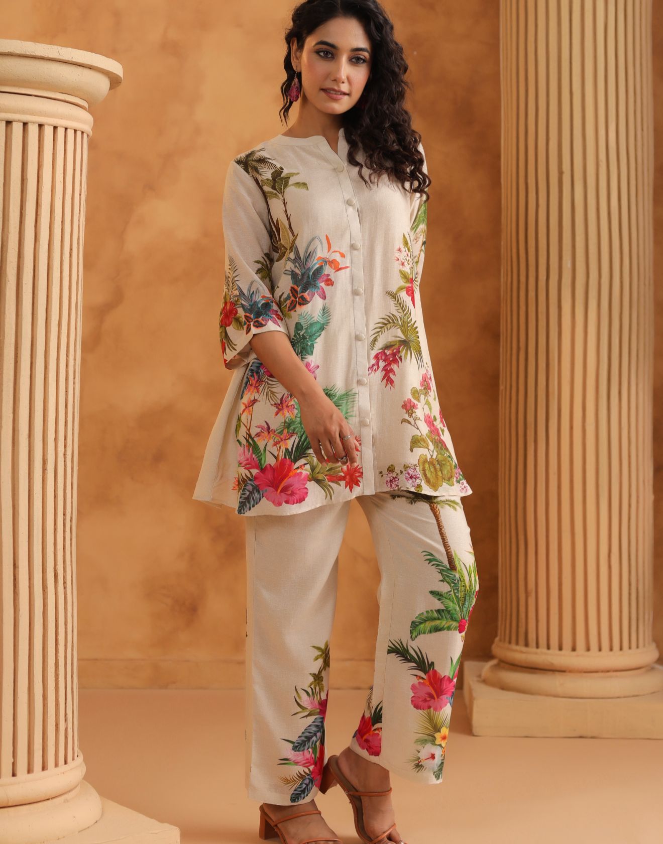 Tropiocal Hues Printed Co-Ord Set