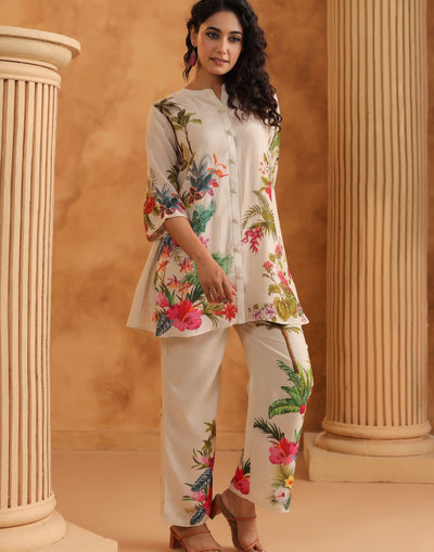 Tropiocal Hues Printed Co-Ord Set