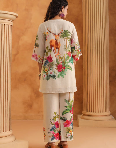 Tropiocal Hues Printed Co-Ord Set